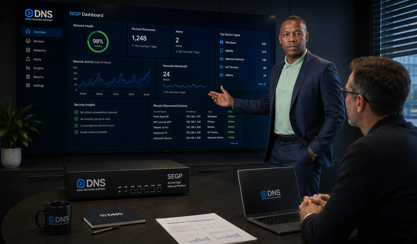 SEGP edge hardware in a connected technology environment